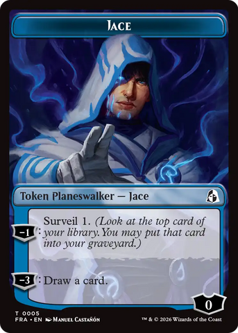 Illusion // Jace Double-Sided Token [Reality Fracture Tokens]