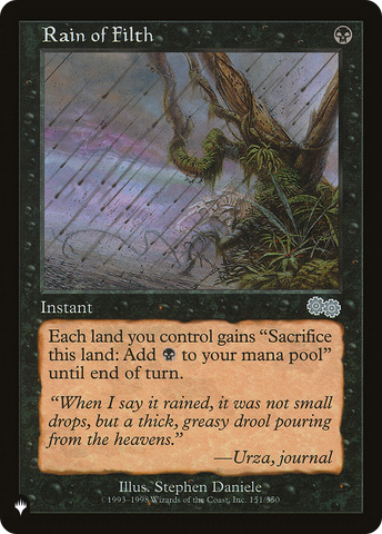 Rain of Filth [The List]