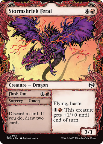 Stormshriek Feral (Showcase) [Tarkir: Dragonstorm]