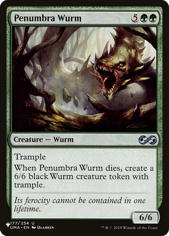 Penumbra Wurm [The List Reprints]