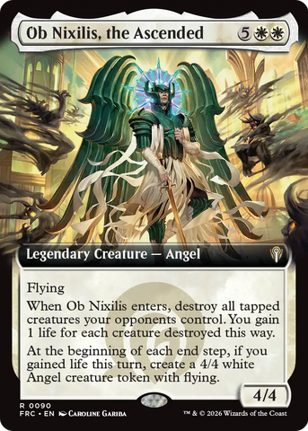 Ob Nixilis, the Ascended (Extended Art) [Reality Fracture Commander]