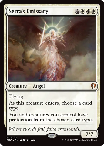 Serra's Emissary [Reality Fracture Commander]