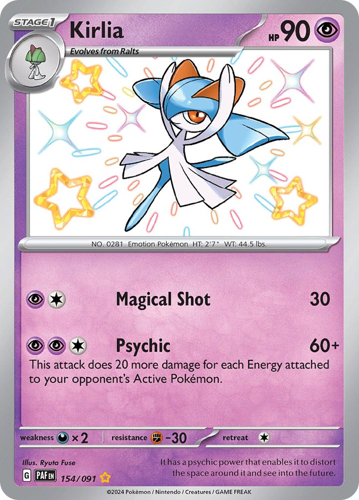 Kirlia (154/091) [Scarlet & Violet: Paldean Fates]