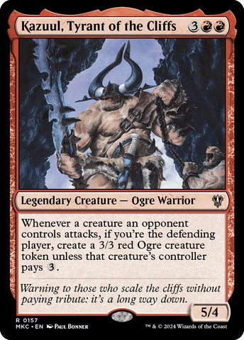 Kazuul, Tyrant of the Cliffs [Murders at Karlov Manor Commander]