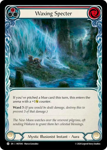 Waxing Specter (Red) [MST043] (Part the Mistveil)  Rainbow Foil