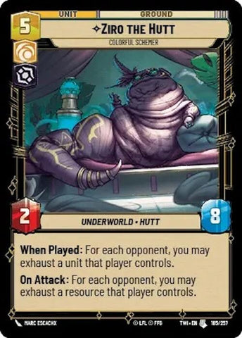 Ziro the Hutt - Colorful Schemer (185/257) [Twilight of the Republic]