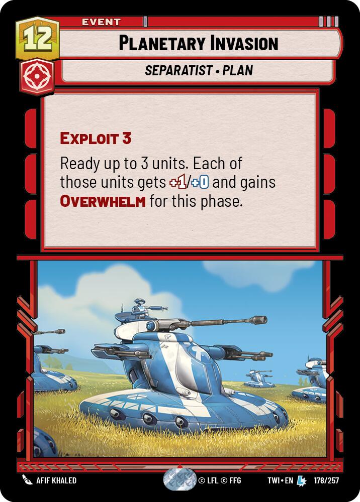 Planetary Invasion (178/257) (178/257) [Twilight of the Republic]