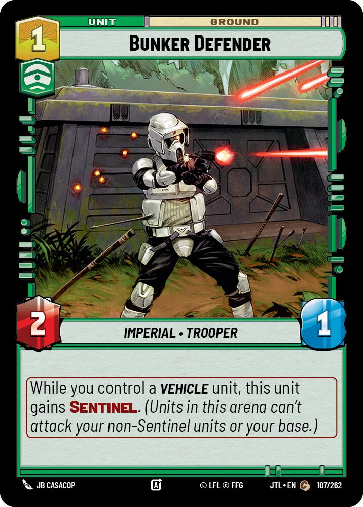 Bunker Defender (107/262) (107/262) [Jump to Lightspeed]