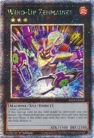 Wind-Up Zenmaines [RA04-EN168] Quarter Century Secret Rare