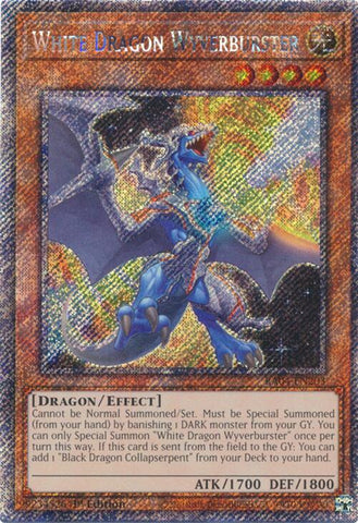 White Dragon Wyverburster [RA04-EN203] Platinum Secret Rare