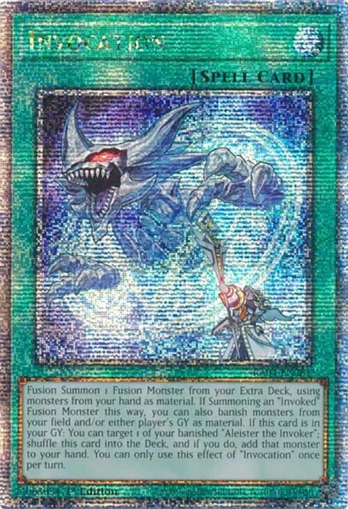 Invocation [RA04-EN281] Quarter Century Secret Rare