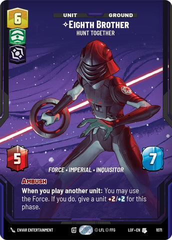 Eighth Brother - Hunt Together (1071) (Prestige Foil) (1071) [Legends of the Force]