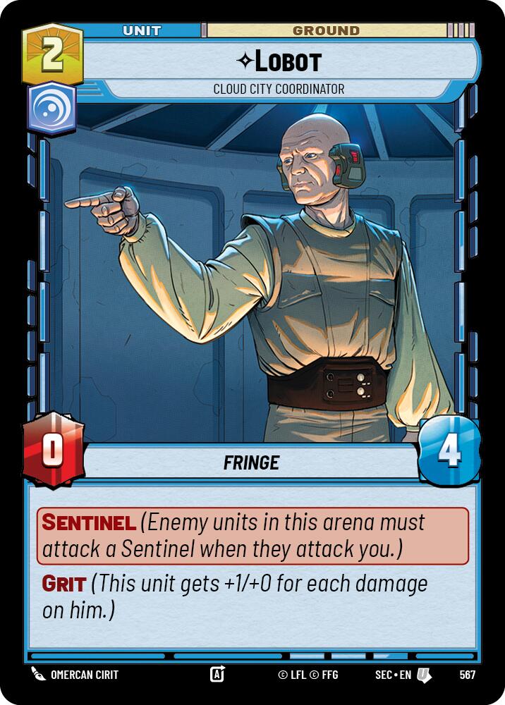 Lobot - Cloud City Coordinator (Foil) (567) (567) [Secrets of Power]