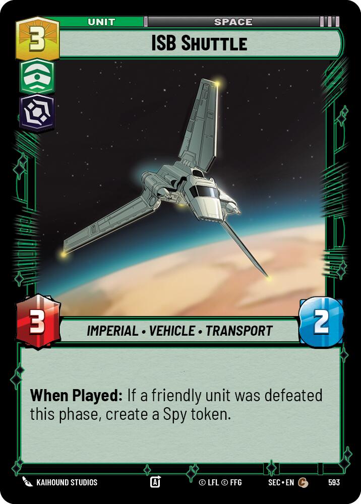 ISB Shuttle (593) (Foil) (593) [Secrets of Power]