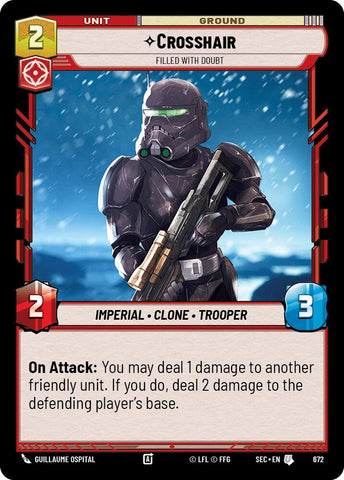 Crosshair - Filled With Doubt (Foil) (672) (672) [Secrets of Power]