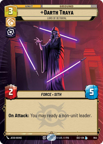 Darth Traya - Lord of Betrayal (Hyperspace Foil) (944) (944) [Secrets of Power]