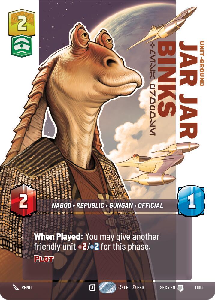 Jar Jar Binks - Mesa Propose (Prestige Foil) (1100) (1100) [Secrets of Power]