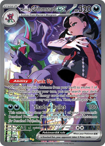 Marnie's Grimmsnarl ex (287/217) [Mega Evolution: Ascended Heroes]