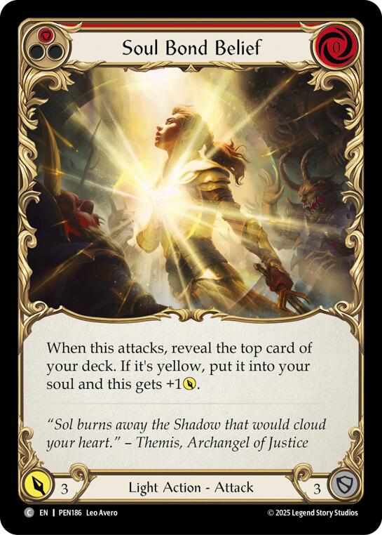 Soul Bond Belief (Red) (Regular) [PEN186] (Compendium of Rathe)