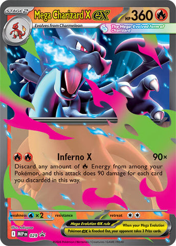 Mega Charizard X ex (029) [Mega Evolution Promo]