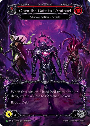 Open the Gate to i'Arathael (Red) (Marvel) [FAB509] (Promo)  Cold Foil