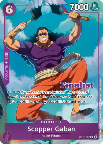 Scopper Gaban (CS 26-27 Finalist Card Set Vol.1) [One Piece Promotion Cards]
