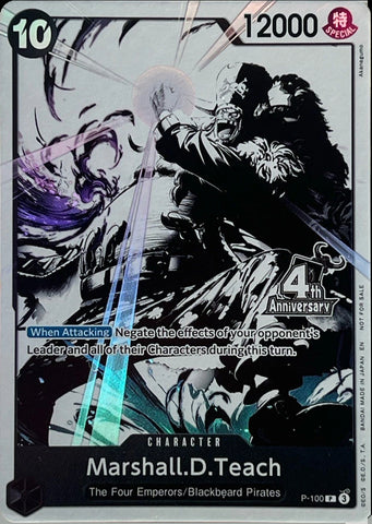 Marshall.D.Teach (4th Anniversary Treasure Campaign Pack) [One Piece Promotion Cards]