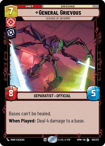 General Grievous - Scourge of Dathomir (159/272) (159/272) [Homeworlds]