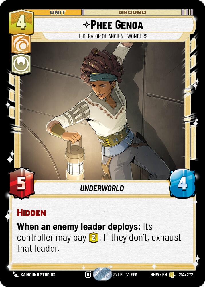 Phee Genoa - Liberator of Ancient Wonders (214/272) (214/272) [Homeworlds]