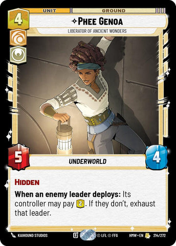 Phee Genoa - Liberator of Ancient Wonders (214/272) (214/272) [Homeworlds]