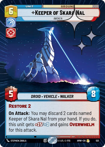 Keeper of Skara Nal - Awoken (551) (Hyperspace Foil) (551) [Homeworlds]