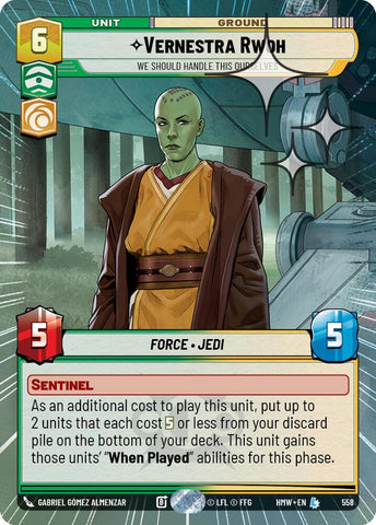 Vernestra Rwoh - We Should Handle This Ourselves (558) (Hyperspace Foil) (558) [Homeworlds]