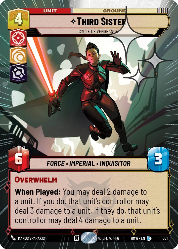 Third Sister - Cycle of Vengeance (561) (Hyperspace Foil) (561) [Homeworlds]