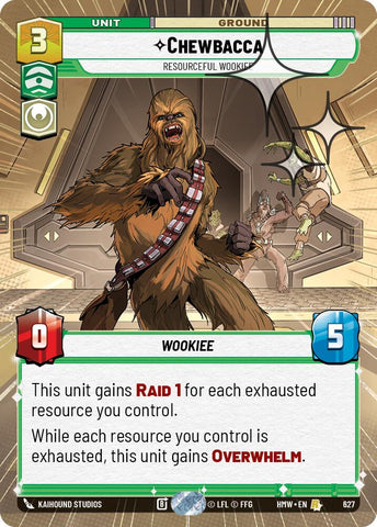 Chewbacca - Resourceful Wookiee (627) (Hyperspace Foil) (627) [Homeworlds]