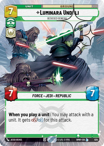 Luminara Unduli - Besieged General (634) (Hyperspace Foil) (634) [Homeworlds]