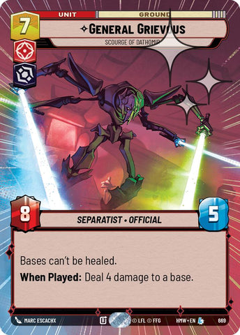 General Grievous - Scourge of Dathomir (669) (Hyperspace Foil) (669) [Homeworlds]
