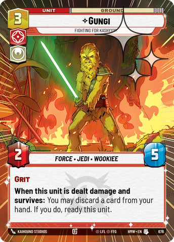 Gungi - Fighting for Kashyyyk (676) (Hyperspace Foil) (676) [Homeworlds]