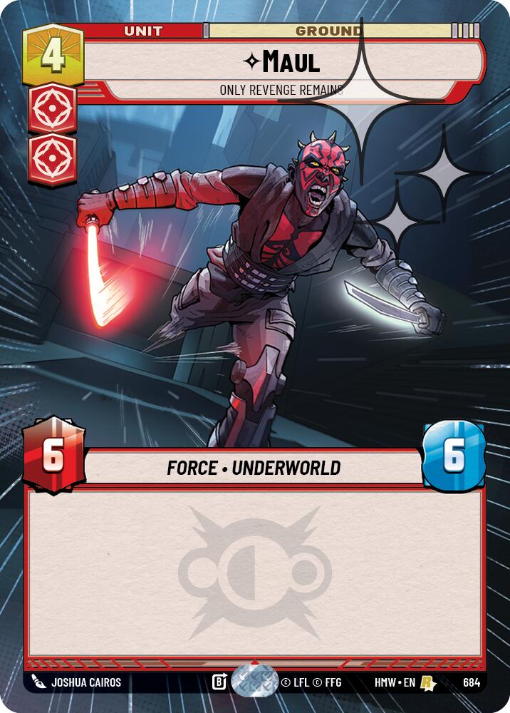 Maul - Only Revenge Remains (684) (Hyperspace Foil) (684) [Homeworlds]