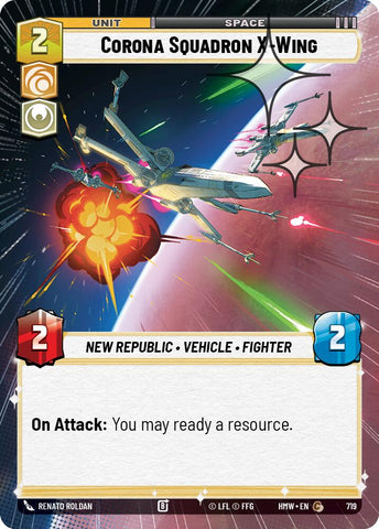 Corona Squadron X-Wing (719) (Hyperspace Foil) (719) [Homeworlds]