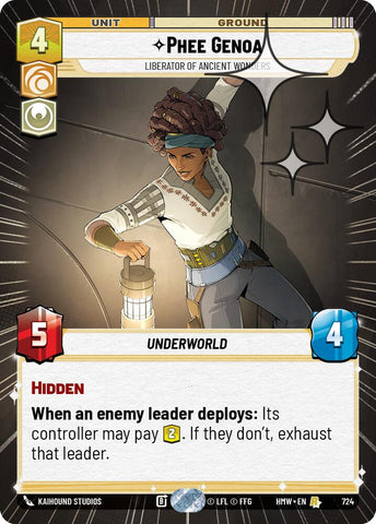 Phee Genoa - Liberator of Ancient Wonders (724) (Hyperspace Foil) (724) [Homeworlds]