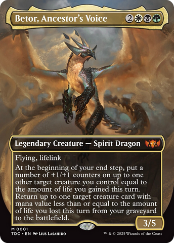 Betor, Ancestor's Voice (Borderless) [Tarkir: Dragonstorm Commander]