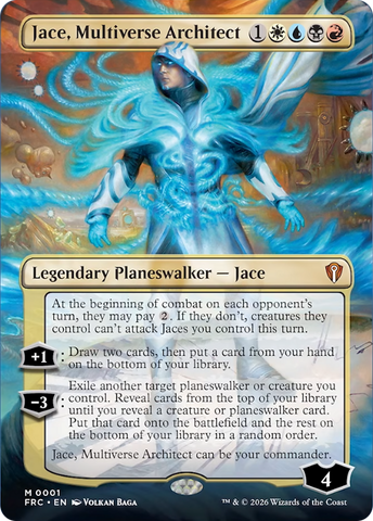 Jace, Multiverse Architect (Borderless) [Reality Fracture Commander]