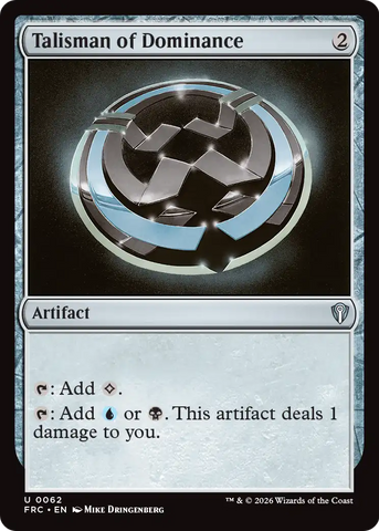 Talisman of Dominance [Reality Fracture Commander]