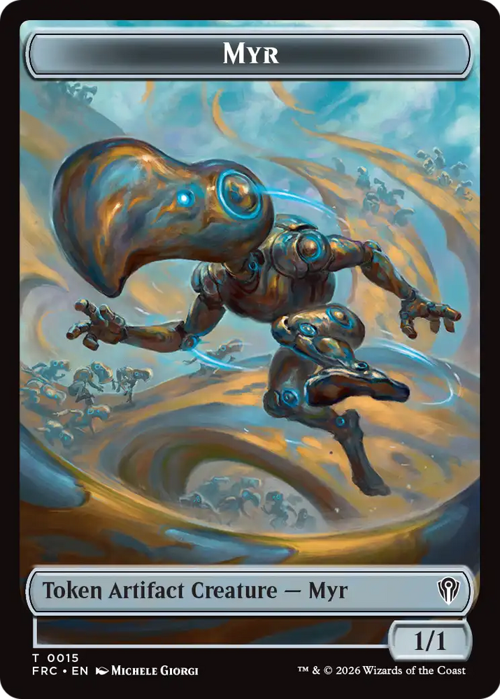 Gingerbrute // Myr Double-Sided Token [Reality Fracture Commander Tokens]