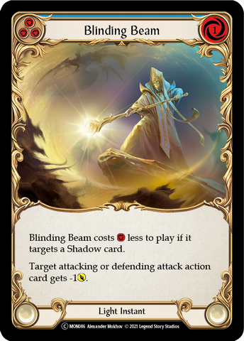 Blinding Beam (Blue) [U-MON086-RF] (Monarch Unlimited)  Unlimited Rainbow Foil