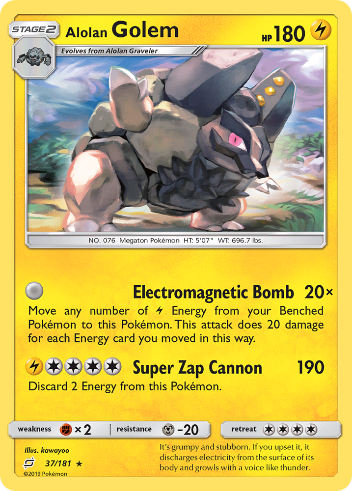 Alolan Golem (37/181) [Sun & Moon: Team Up]