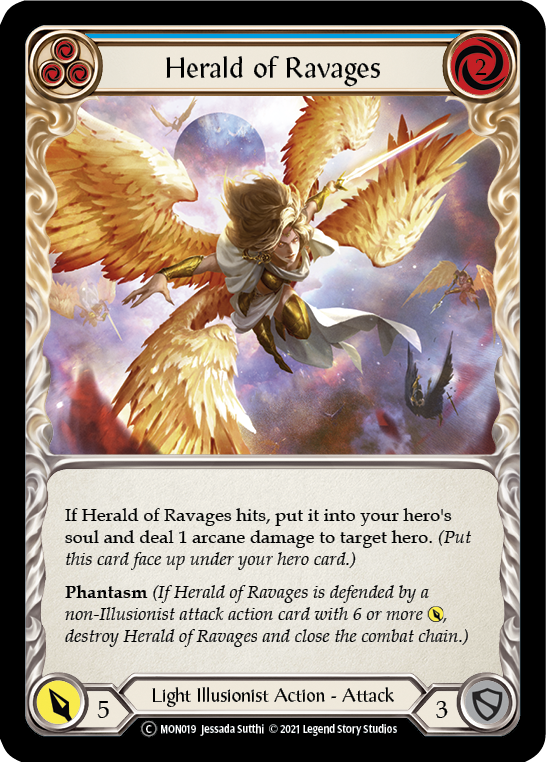 Herald of Ravages (Blue) [U-MON019] (Monarch Unlimited)  Unlimited Normal