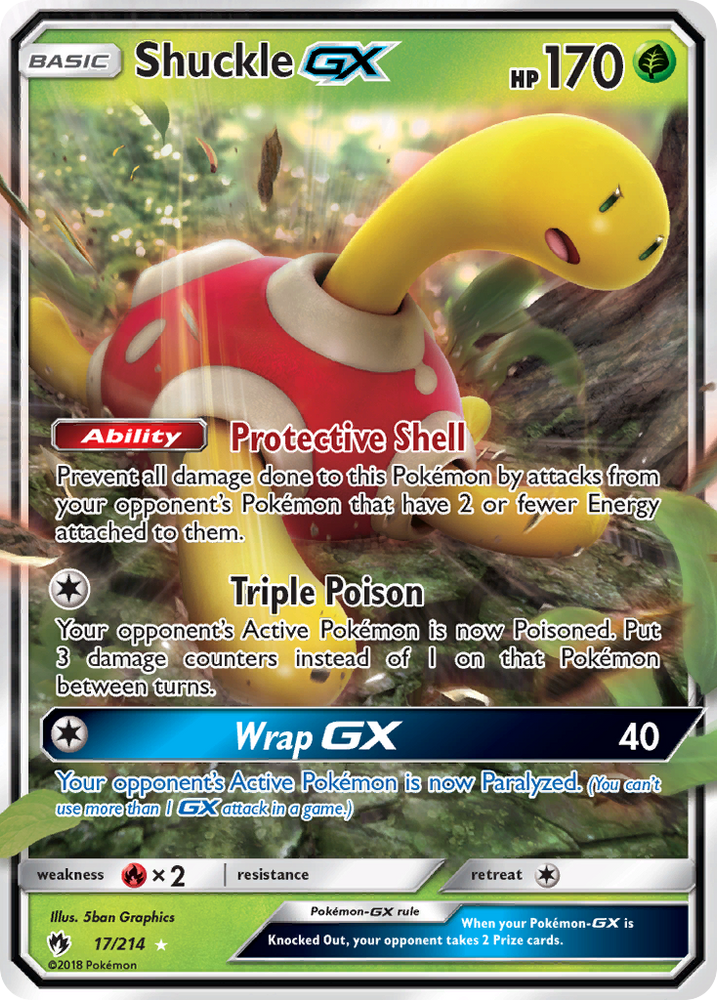 Shuckle GX (17/214) [Sun & Moon: Lost Thunder]