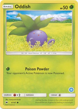 Oddish (4/147) (Deck Exclusive #11) [Sun & Moon: Trainer Kit - Alolan Ninetales]