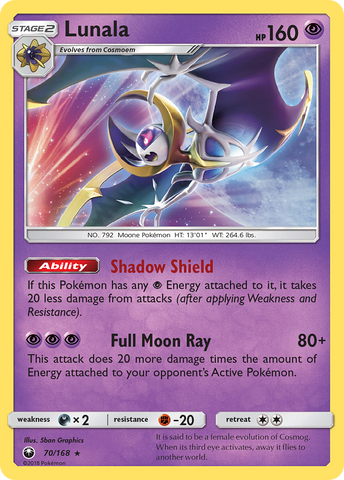 Lunala (70/168) [Sun & Moon: Celestial Storm]